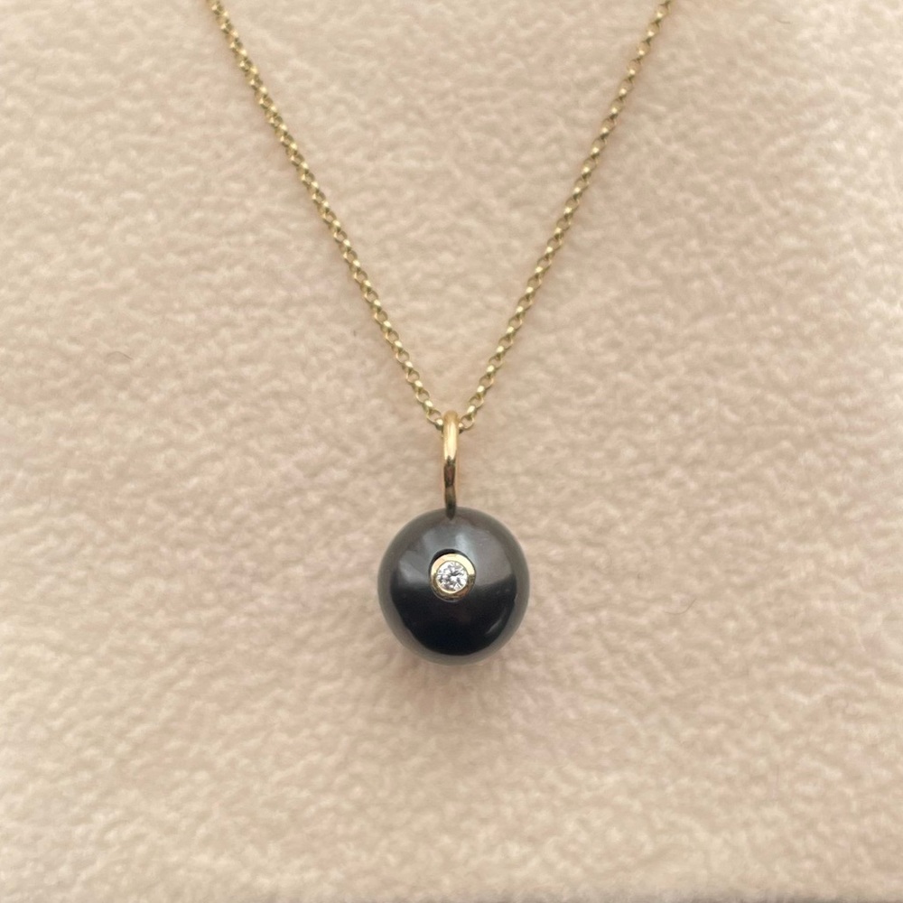 Jennifer Fisher Black Pearl Pendant